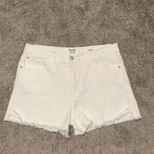 White Jean shorts
